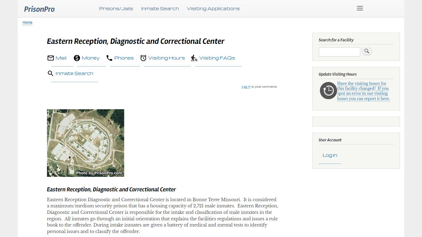 Eastern Reception, Diagnostic and Correctional Center ...